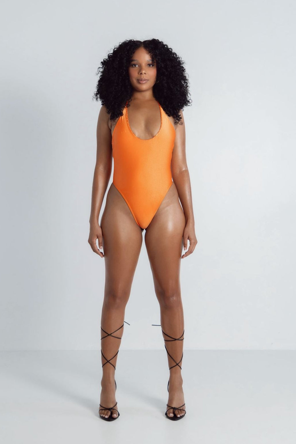 Orange You Glad Beaded One Piece